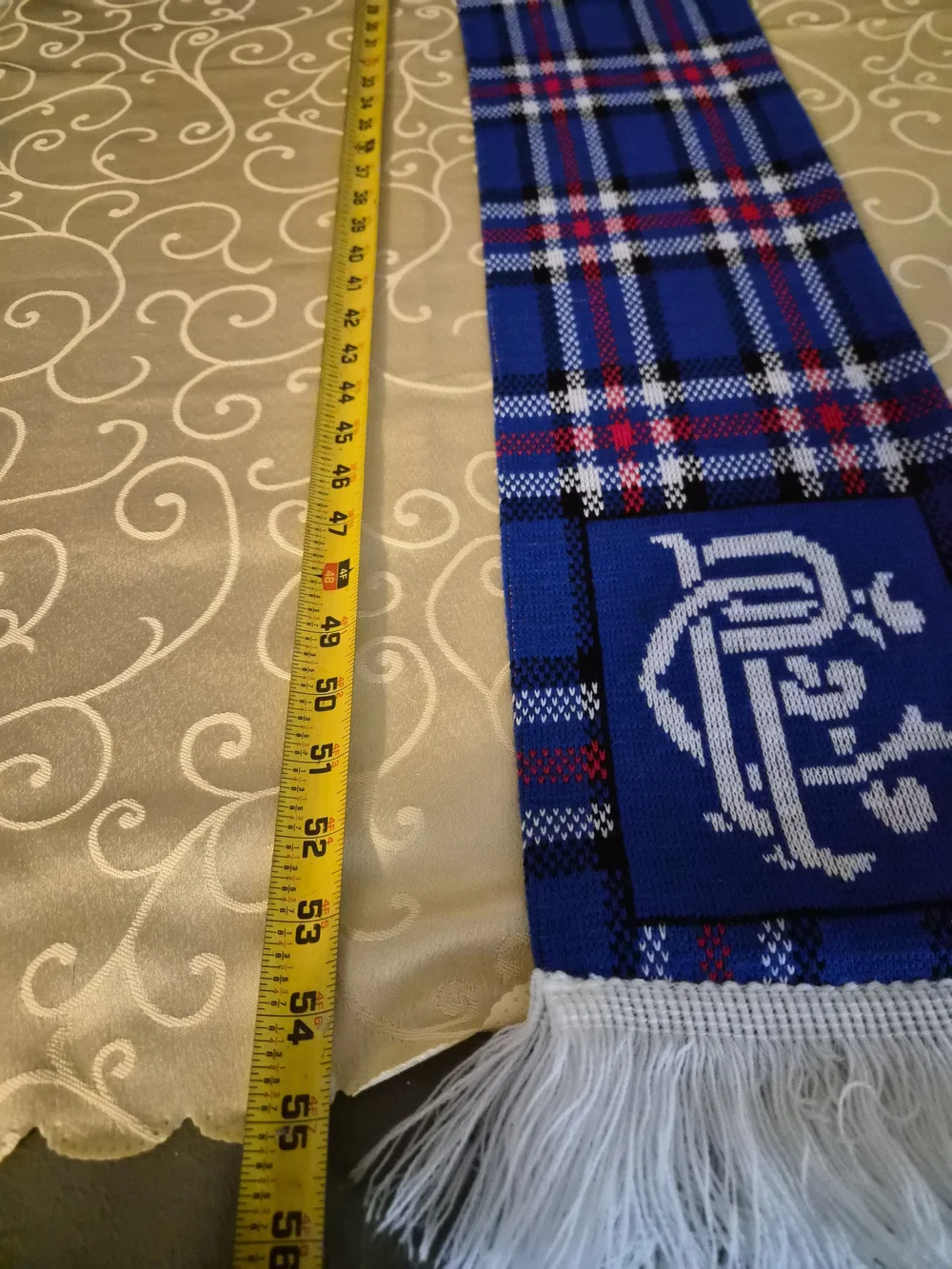 Glasgow Rangers FC tartan scarf